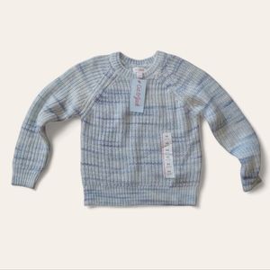 Cat & Jack girls size extra small stripe print knit sweater-NWT
